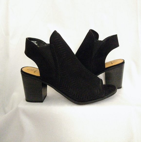 Time And Tru Airy Peep Toe Chunky Heel, Size 10 Wide, NWT - Picture 2 of 7